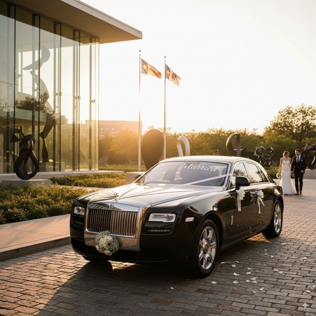 Luxury black car service in Dallas